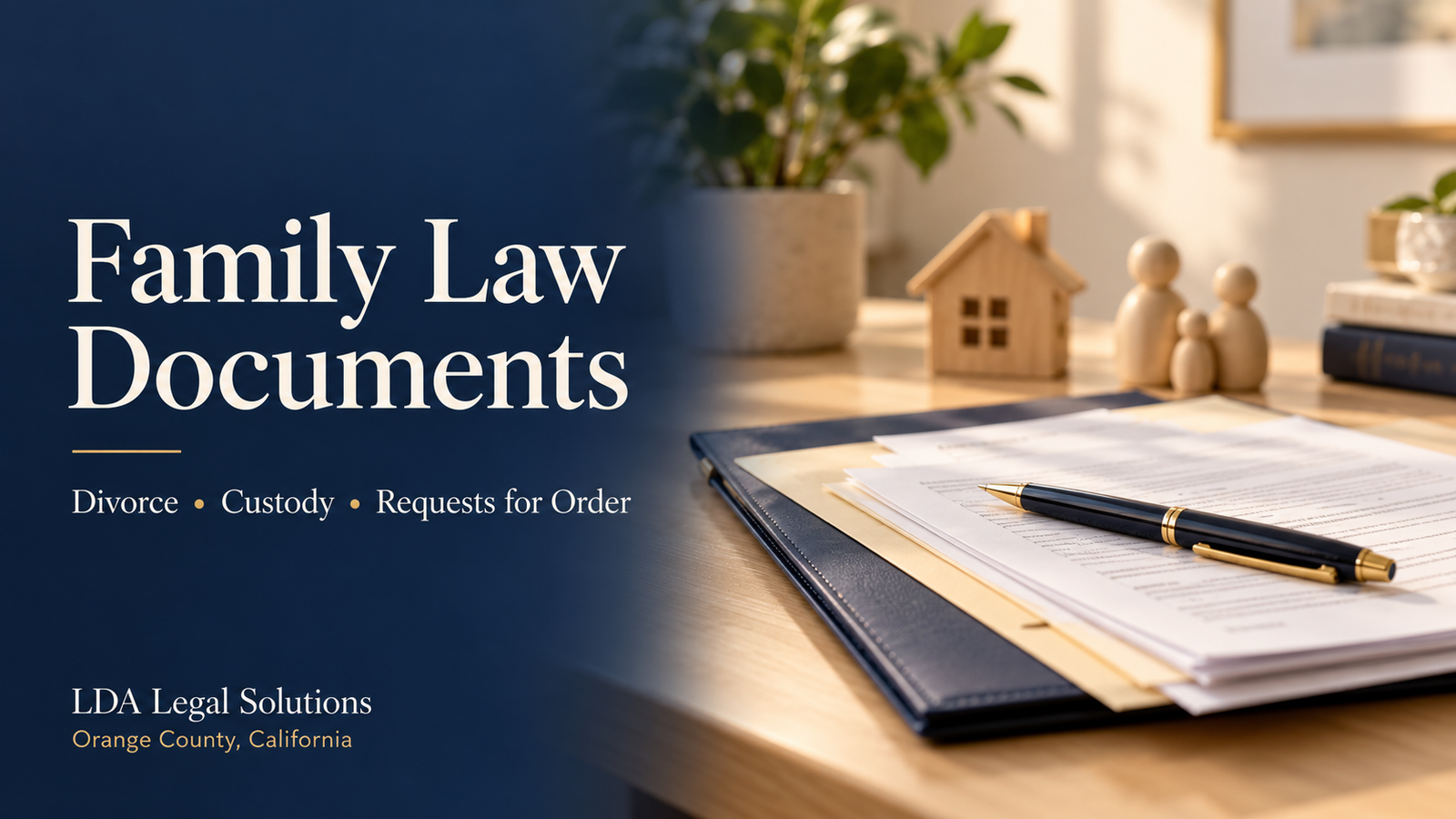Family law documents in Orange County