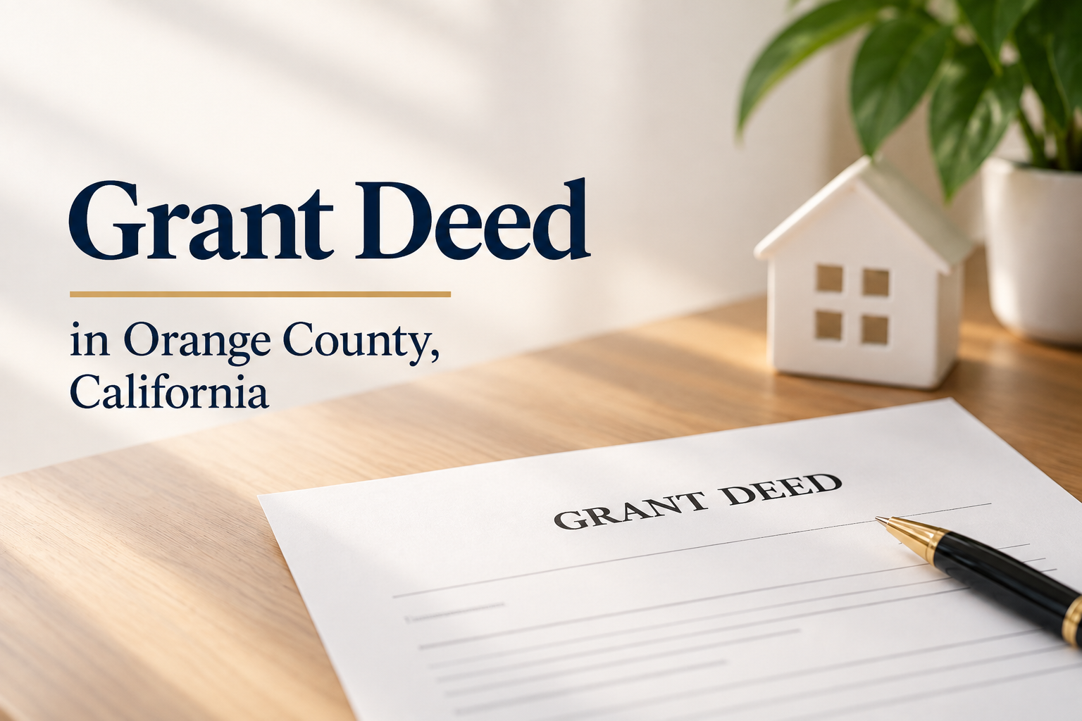 Grant deeds in Orange County, California