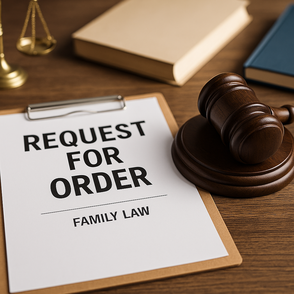 request for order in family law