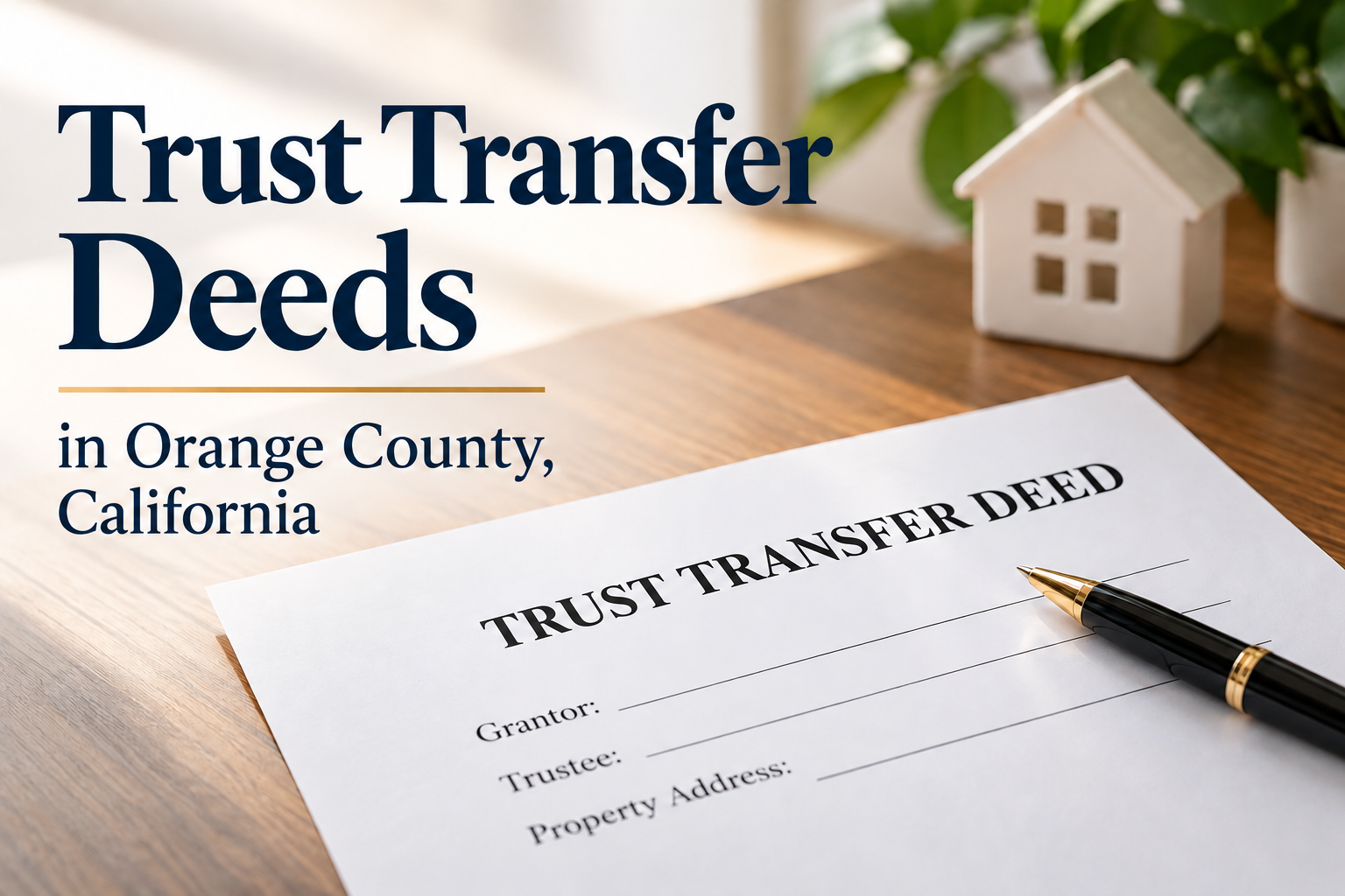 Trust Transfer Deeds in Orange County, California